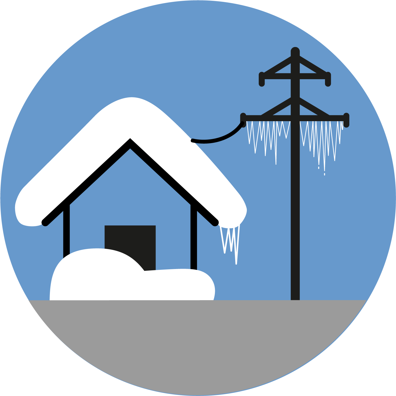 Icon für Schnee- und Eislast.